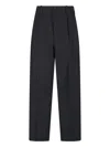 Golden Goose Tailored Black Trousers With Pleated Front In Black