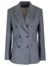 Golden Goose Women's Double-breasted Blazer In Baby Blue In Blue