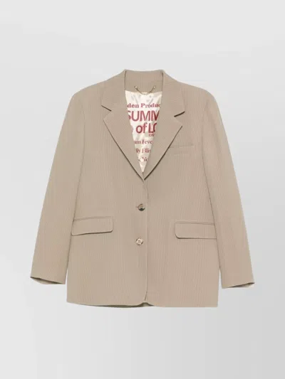 GOLDEN GOOSE TAILORED BLAZER PINSTRIPE PATTERN