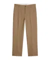 Golden Goose Tailored Pants In Sand-colored Chevron Linen Blend In Brown