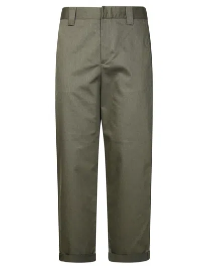 Golden Goose Straight-leg Casual Pants With Oblique Pockets In Gray