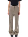 Golden Goose New Relaxed Virgin Wool Trouser In Beige