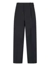 Golden Goose Tailored Black Trousers With Pleated Front In Black