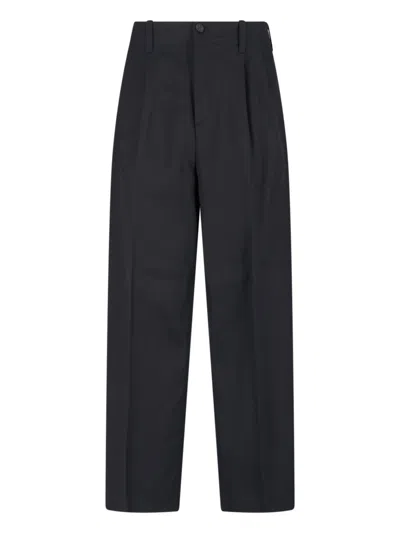 Golden Goose Tailored Black Trousers With Pleated Front