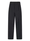 Golden Goose Tailored Black Trousers With Pleated Front In Black