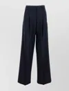 Golden Goose Tailored Wide Leg Pinstripe Trousers In Multi