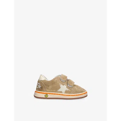 Golden Goose Tan Kids' Ballstar Suede Low-top Trainers Eur 24 / 7 Uk