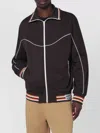 Golden Goose Technical Jersey Zip Sweatshirt With Contrast Piping In Multi
