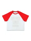 Golden Goose Tee Sleeves Red In White/haute Red