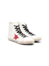 Golden Goose Teen Francey High-top Sneakers In White
