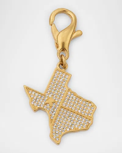 Golden Goose Texas State Charm In Gold