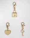 Golden Goose The Love Charm Set In Gold