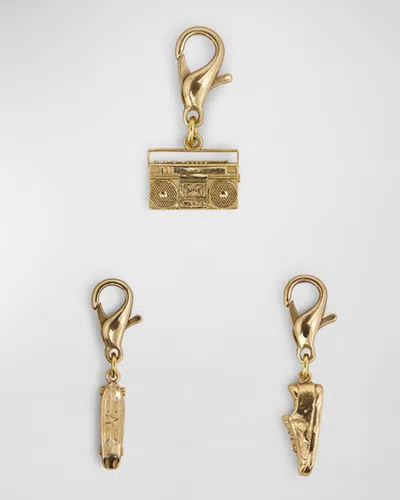 Golden Goose The Skate Charm Set In Gold