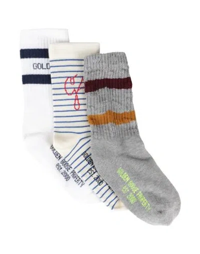 Golden Goose Babies'  Toddler Boy Socks & Hosiery Grey Size 6 Cotton, Polyamide, Elastane