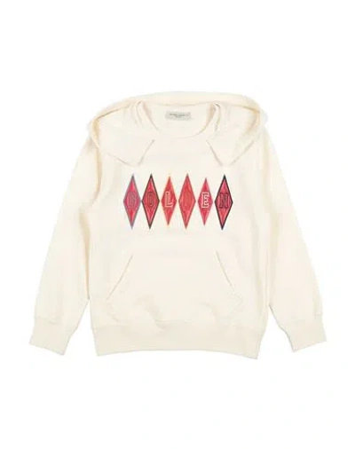 Golden Goose Babies'  Toddler Boy Sweatshirt Ivory Size 6 Cotton, Polyester In White