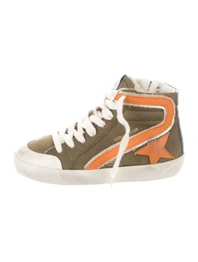 Pre-owned Golden Goose Babies' Toddler Boys' High Top Sneakers In Green