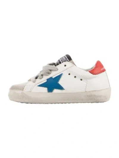 Pre-owned Golden Goose Babies' Toddler Boys' Patterned Low-top Sneakers In White