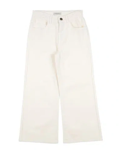 Golden Goose Babies'  Toddler Girl Pants Cream Size 6 Cotton, Elastane In White