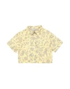 Golden Goose Little Girl's & Girl's Journey Floral Cropped Cotton Shirt In Yellow