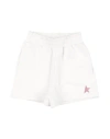 Golden Goose Babies'  Toddler Girl Shorts & Bermuda Shorts White Size 6 Cotton, Polyester, Elastane