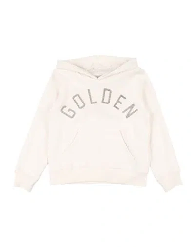 Golden Goose Babies'  Toddler Girl Sweatshirt Off White Size 6 Cotton, Polyester, Elastane In Neutral