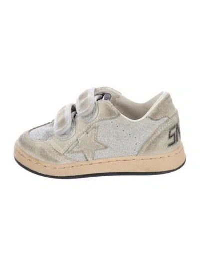 Pre-owned Golden Goose Babies' Toddler Girls' Glitter Low Top Sneakers In Neutral