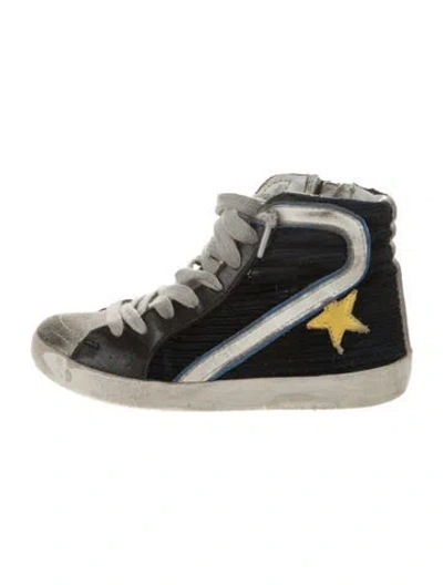 Pre-owned Golden Goose Babies' Toddler Girls' High Top Sneakers In Blue