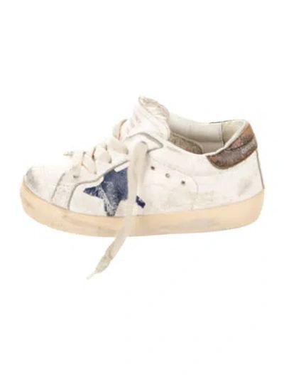Pre-owned Golden Goose Babies' Toddler Girls' Low Top Superstar Sneakers In White