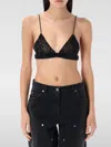 Golden Goose Crystal Braided Beaded Top In Black