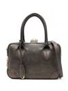 Golden Goose Luxe Leather Shoulder Bag With Top Handles In Brown
