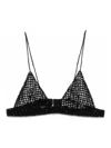Golden Goose Beaded Crochet Bra Top In Negro
