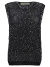 Golden Goose Sleeveless Sweater In Black