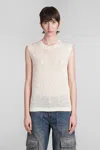 Golden Goose Melyssa Sequin-embellished Knitted Top In White