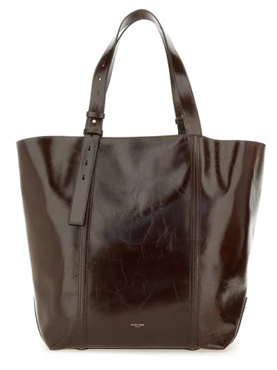 Golden Goose Leather Tote Handbag In Pink