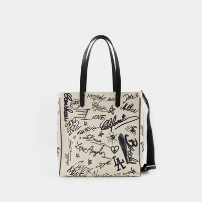 Golden Goose Tote Bag California -  - Leder - Weiss/schwarz In Multicolor