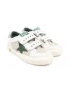 Golden Goose May School Suede-trimmed Sneakers In White
