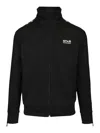 Golden Goose Black Denis Track Sweatshirt In Black