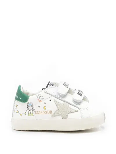 Golden Goose Trainers Suede Star Leather Heel "baby School" In White