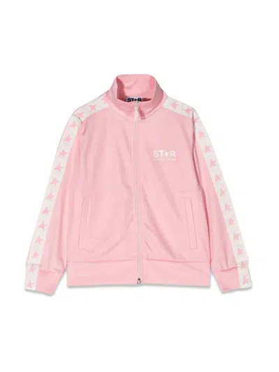 Golden Goose Kids' Triacetate Jacket With Logo In Pink