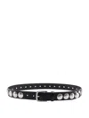 Golden Goose Trinidad Leather Belt With Studs In Black