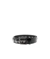 Golden Goose Trinidad Belt With Studded Metal Buckle In Black