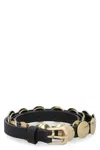Golden Goose Trinidad Leather Belt In Black