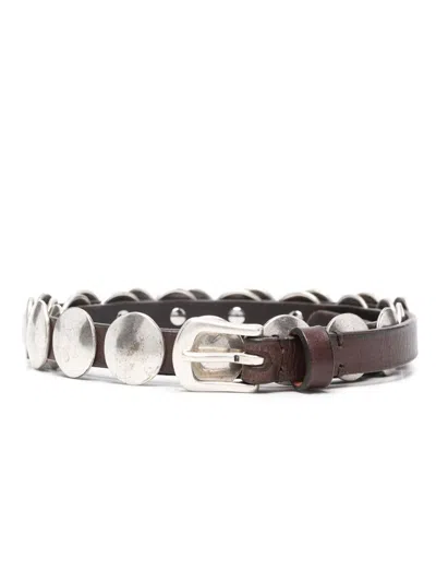 Golden Goose Trinidad Leather Belt In Brown