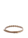 Golden Goose `trinidad` Thin Belt With Studs In Sand