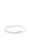 Golden Goose Adjustable Leather Belt With Silver-tone Accents In White