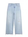 Golden Goose Womens Pants In Lived-in Effect Denim
