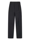 Golden Goose Tailored Black Trousers With Pleated Front In Black