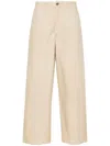 Golden Goose "lorainne Chino" Cotton Trousers In Beige