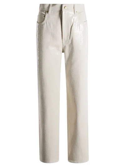 Golden Goose Trousers Beige In Neutral