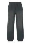 Golden Goose Relaxed Gradient Black Sweatpants With Elastic Waistband In Gray